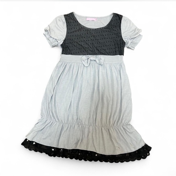 Dresses & Skirts - Polka Dot Babydoll Dress with Bow Accent